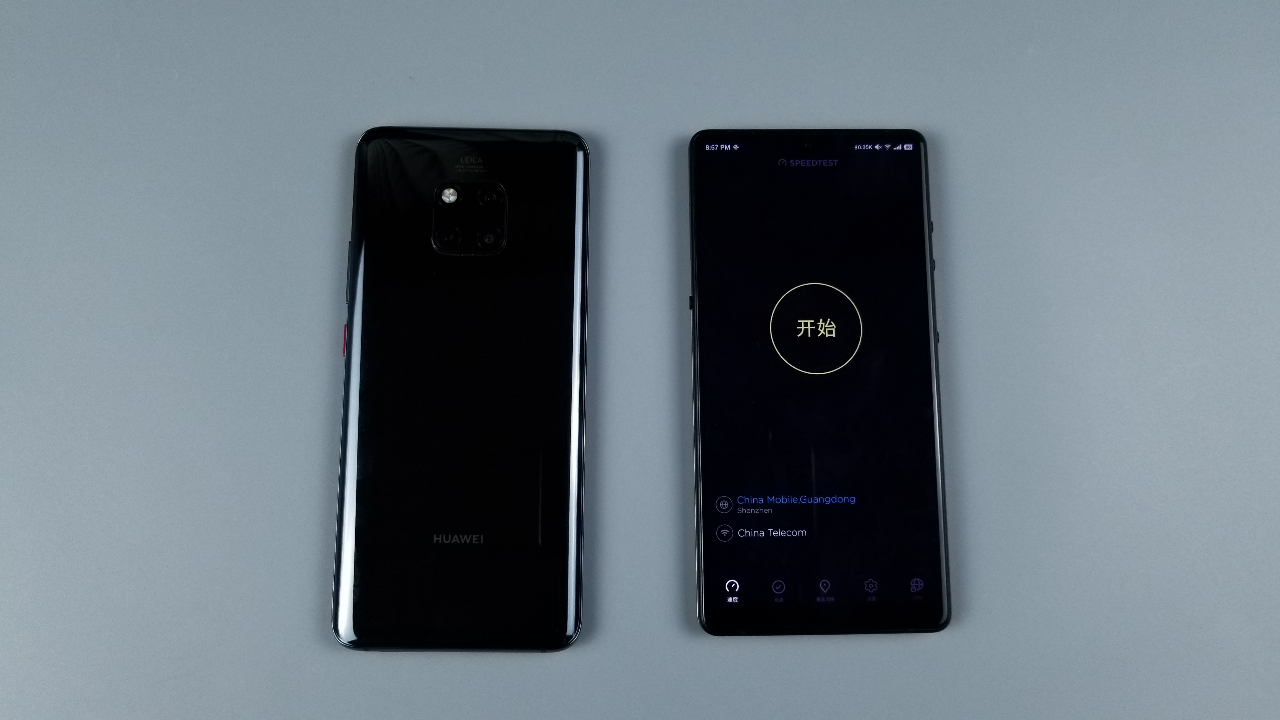 华为Mate20Pro对比坚果R1,华为:先让你两格信号!
